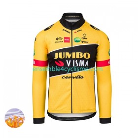 Maillot Cyclisme Hiver Thermal Fleece 2022 Team Jumbo-Visma N001